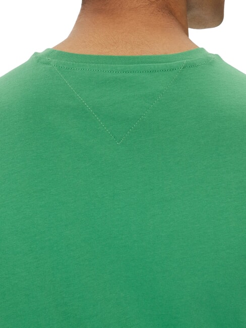 TH JEANS T-shirt &agrave; manches courtes avec imprim&eacute; logo vert c&ocirc;tier - T-shirt