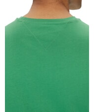 TOMMY HILFIGER TH JEANS T-shirt &agrave; manches courtes avec imprim&eacute; logo vert c&ocirc;tier - T-shirt - 4