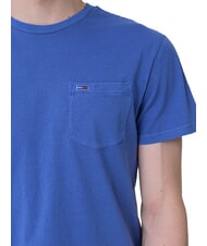 TOMMY HILFIGER TH JEANS T-shirt &agrave; manches courtes avec poche temps bleu - T-shirt - 3