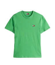 TOMMY HILFIGER TH JEANS T-shirt &agrave; manches courtes avec logo brod&eacute; vert c&ocirc;tier - T-shirt - 4