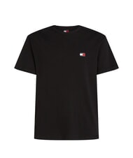 TOMMY HILFIGER TH JEANS T-shirt &agrave; manches courtes avec logo brod&eacute; noir - T-shirt - 4