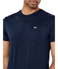TOMMY HILFIGER TH JEANS T-shirt &agrave; manches courtes avec poche marine nuit noire - T-shirt - 3