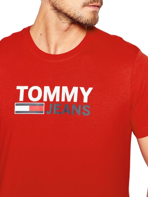 TH JEANS T-shirt &agrave; manches courtes imprim&eacute; cramoisi profond - T-shirt