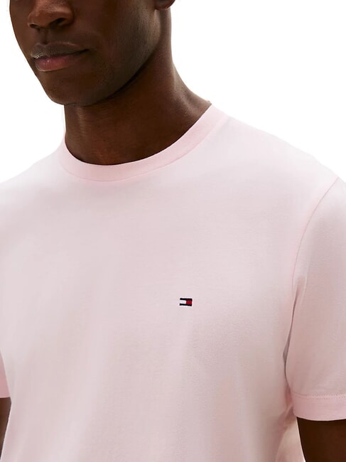 TH JEANS T-shirt en coton coupe ajust&eacute;e rose pr&eacute;cieux - T-shirt