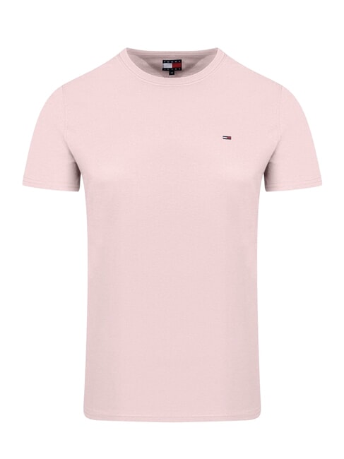 TH JEANS T-shirt en coton coupe ajust&eacute;e rose pr&eacute;cieux - T-shirt