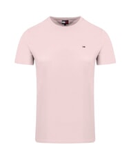 TOMMY HILFIGER TH JEANS T-shirt en coton coupe ajust&eacute;e rose pr&eacute;cieux - T-shirt - 4