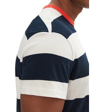 TOMMY HILFIGER TH JEANS T-shirt ray&eacute; &agrave; manches courtes ciel du d&eacute;sert / p&eacute;tale d'ivoire - T-shirt - 3