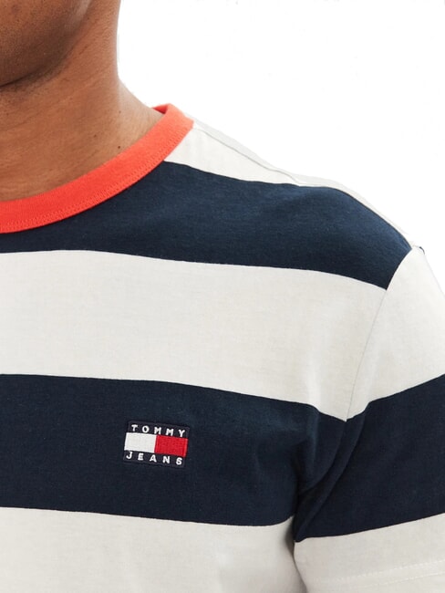 TH JEANS T-shirt ray&eacute; &agrave; manches courtes ciel du d&eacute;sert / p&eacute;tale d'ivoire - T-shirt