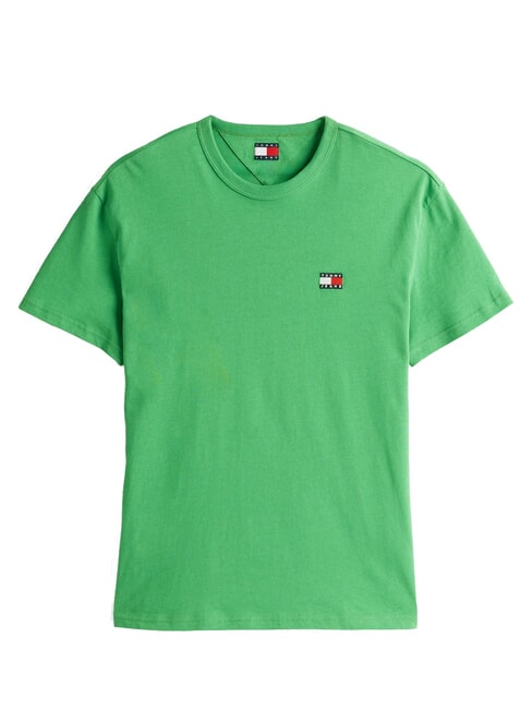 TH JEANS T-shirt &agrave; manches courtes avec logo brod&eacute; vert c&ocirc;tier - T-shirt