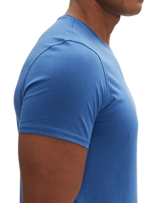 TH JEANS T-shirt en coton coupe ajust&eacute;e temps bleu - T-shirt