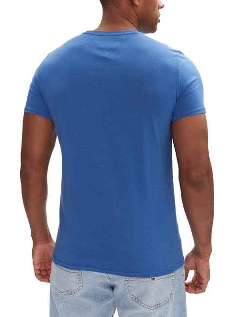 TH JEANS T-shirt en coton coupe ajust&eacute;e temps bleu - T-shirt