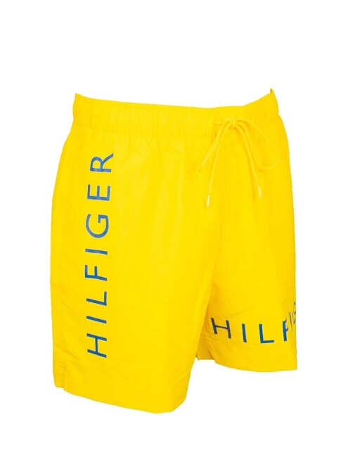 TH Boxers avec logo imprim&eacute; jaune vif - Maillots de bain