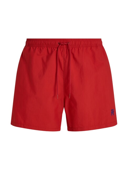 TH costume de boxeur avec logo monogramme rouge moyen - Maillots de bain