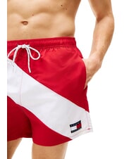 TOMMY HILFIGER TH costume de boxeur ray&eacute; rouge moyen - Maillots de bain - 3
