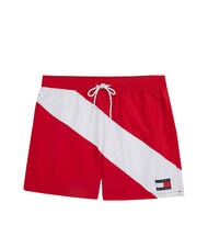 TOMMY HILFIGER TH costume de boxeur ray&eacute; rouge moyen - Maillots de bain - 4