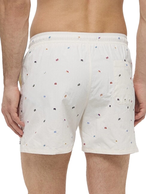 TH short &agrave; micro-motifs ciel du d&eacute;sert/blanc ancien - Maillots de bain