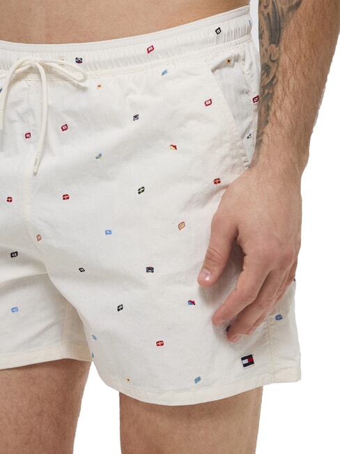TH short &agrave; micro-motifs ciel du d&eacute;sert/blanc ancien - Maillots de bain