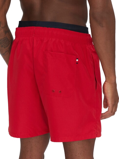 TH Maillot de bain &eacute;lastiqu&eacute; &agrave; logo rouge moyen - Maillots de bain