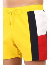 TOMMY HILFIGER TH boxeur de natation &agrave; drapeau lat&eacute;ral souci jaune - Maillots de bain - 3