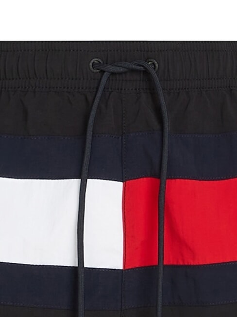 TH Short de bain &agrave; logo drapeau noir - Maillots de bain