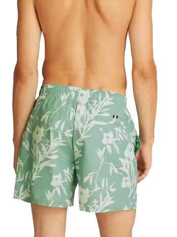 TH costume de boxeur &agrave; motifs grille de logo diffuse verte aop - Maillots de bain