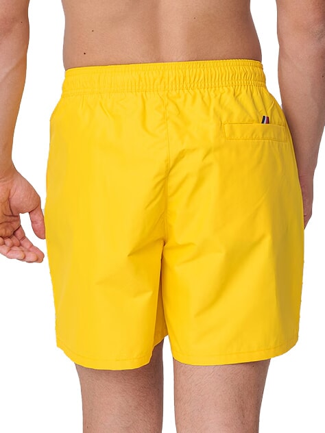 TH costume de boxeur avec logo vertical souci jaune - Maillots de bain