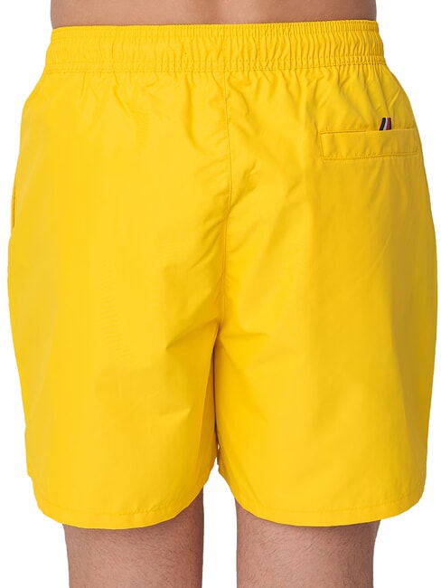 TH costume de boxeur avec logo vertical souci jaune - Maillots de bain