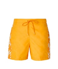 TOMMY HILFIGER TH Costume avec bandes lat&eacute;rales monogramm&eacute;es glace &agrave; l'abricot/blanc cr&eacute;meux - Maillots de bain - 4