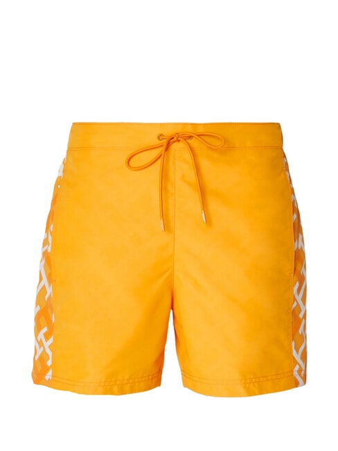 TH Costume avec bandes lat&eacute;rales monogramm&eacute;es glace &agrave; l'abricot/blanc cr&eacute;meux - Maillots de bain