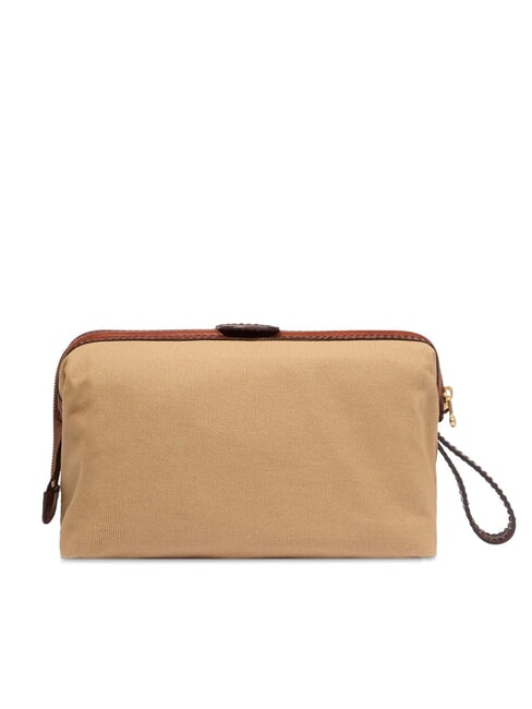 STORY &Eacute;tui &agrave; beaut&eacute; en toile et cuir naturel / brun abb. or - Trousses