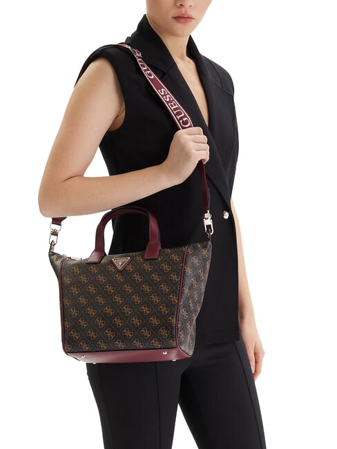 FOLLIE Sac &agrave; main avec bandouli&egrave;re marron - Sacs pour Femme