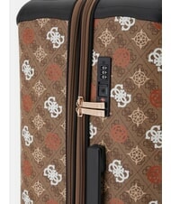 GUESS ELIETTE  Chariot moyen logo lait/gingembre - Valises Semi-rigides - 4