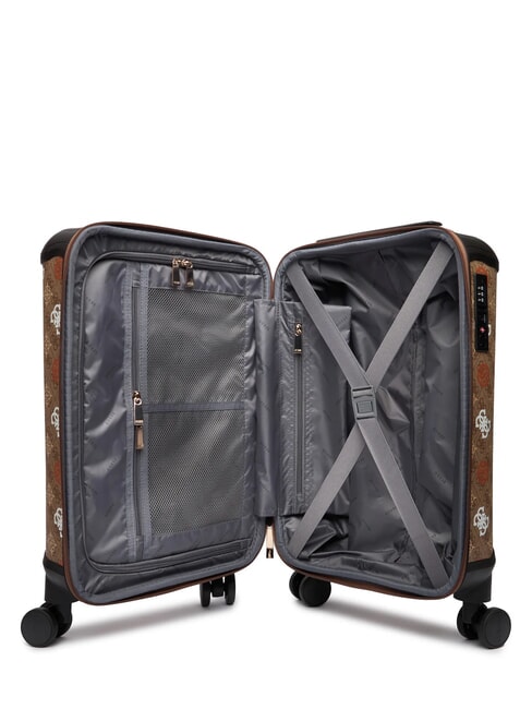 ELIETTE  Chariot &agrave; bagages &agrave; main logo lait/gingembre - Valises cabine