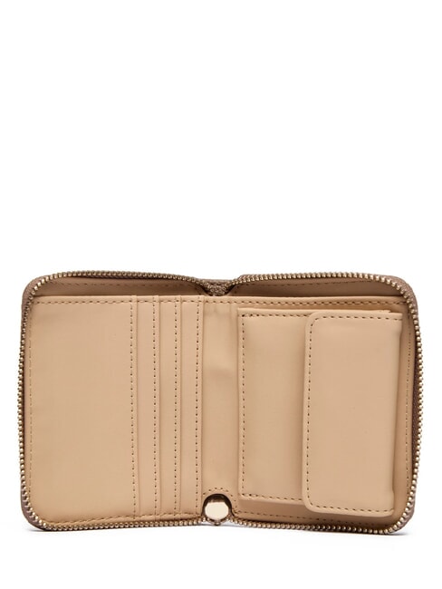 CRESIDIA 2 Petit portefeuille logo taupe fonc&eacute; - Portefeuilles Femme