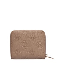 GUESS CRESIDIA 2 Petit portefeuille logo taupe fonc&eacute; - Portefeuilles Femme - 3