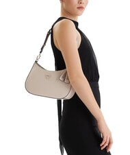 GUESS NOELLE 2 Sac &agrave; bandouli&egrave;re taupe - Sacs pour Femme - 5
