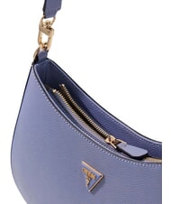 GUESS NOELLE 2 Sac &agrave; bandouli&egrave;re gris bleu - Sacs pour Femme - 3