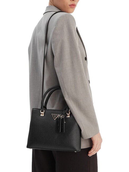 NOELLE 2 Petit sac &agrave; main avec bandouli&egrave;re NOIR - Sacs pour Femme