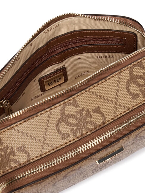 NOELLE 2 Mini sac bandouli&egrave;re pour appareil photo logo latte / marron - Sacs pour Femme