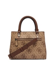 GUESS NOELLE 2 Sac &agrave; main avec bandouli&egrave;re logo latte / marron - Sacs pour Femme - 2