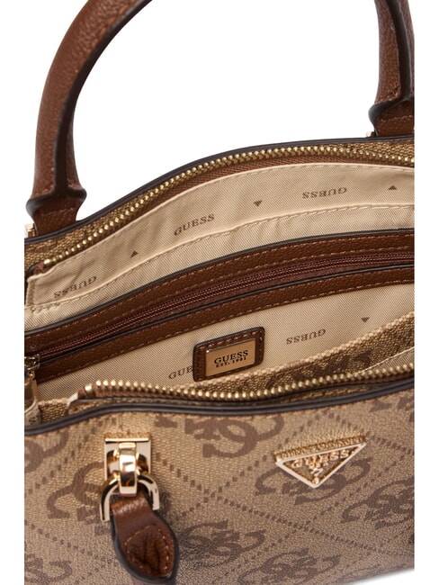 NOELLE 2 Sac &agrave; main avec bandouli&egrave;re logo latte / marron - Sacs pour Femme