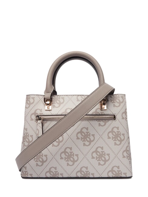 NOELLE 2 Sac &agrave; main avec bandouli&egrave;re logo taupe fonc&eacute; - Sacs pour Femme