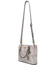 GUESS NOELLE 2 Sac &agrave; main avec bandouli&egrave;re logo taupe fonc&eacute; - Sacs pour Femme - 3