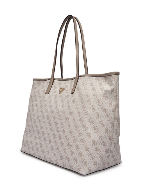 ECO VICTTORIA Sac &agrave; bandouli&egrave;re logo taupe fonc&eacute; - Sacs pour Femme