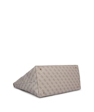 GUESS ECO VICTTORIA Sac &agrave; bandouli&egrave;re logo taupe fonc&eacute; - Sacs pour Femme - 4