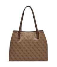 GUESS VICTTORIA 2 Sac cabas port&eacute; &eacute;paule, avec pochette logo latte / marron - Sacs pour Femme - 2