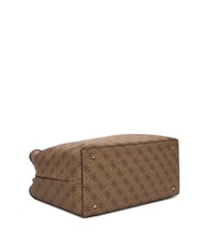 GUESS VICTTORIA 2 Sac cabas port&eacute; &eacute;paule, avec pochette logo latte / marron - Sacs pour Femme - 4