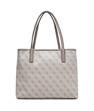 GUESS VICTTORIA 2 Sac cabas port&eacute; &eacute;paule, avec pochette logo taupe fonc&eacute; - Sacs pour Femme - 4