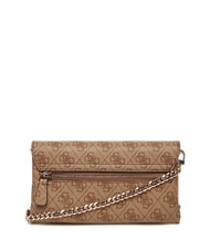 GUESS NOELLE 2 Mini sac bandouli&egrave;re logo latte / marron - Sacs pour Femme - 2