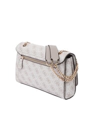 GUESS NOELLE 2 Sac convertible &agrave; rabat logo taupe fonc&eacute; - Sacs pour Femme - 2